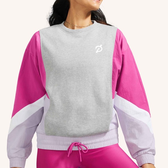 Brand New Peloton Sweater Fabric Mix Pullover - Picture 1 of 2